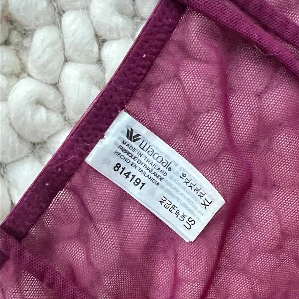 SALE PRICE Embrace Lace® Chemise wacoal Burgundy XL - Picture 2 of 3